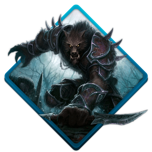 Logo Rogue Worgen World of Warcraft